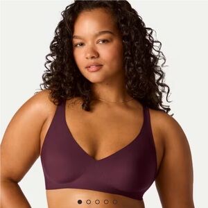Bombas Women's No Show Plunge Bralette - all spice - Large